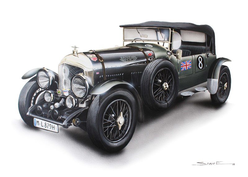 Bentley VI Special - 50cm x 70cm - acrylic-on-canvas