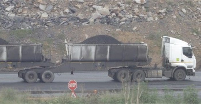 Thousands of trucks deliver coal each day to Eskom and to railway sidings for export. Photo: Katlego Phore