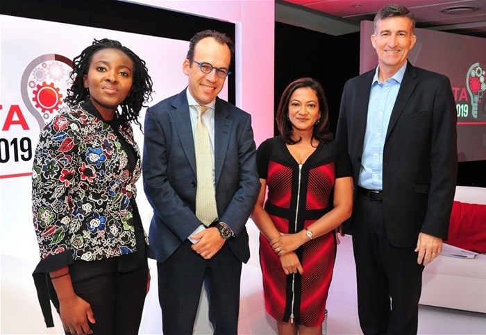 L to R: Mamello Matikinca-Ngwenya, Dr Martyn Davies, Devi Sankaree Govender and Andrew Kirby. Image supplied by