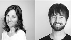 Typeface designers María Ramos and Noel Pretorius.