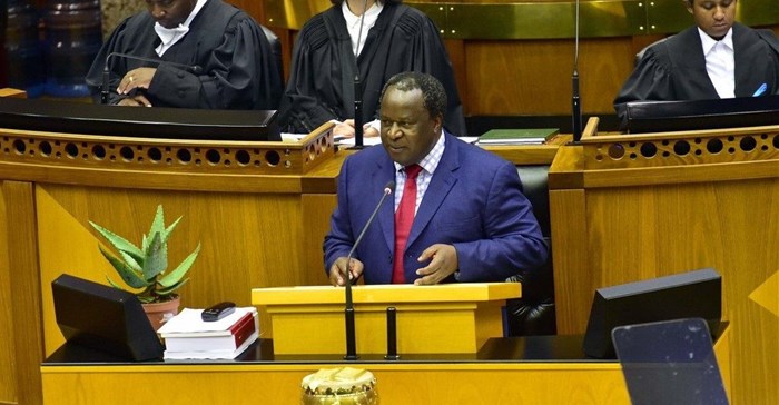 Minister of finance, Tito Mboweni delivering his budget speech for 2019. © .
