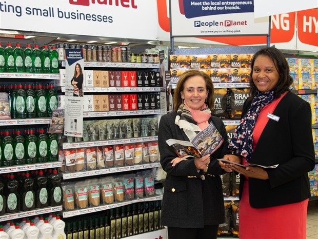 Suzanne Ackerman-Berman (Pick n Pay: director of transformation) and Mishinga Seyuba Kombo (head: Pick n Pay enterprise and supplier development).