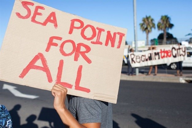 Protest against evictions in Sea Point in 2016. Archive photo: Ashraf Hendricks