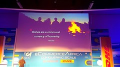 Mike Joubert of the Billybo Group, in action on the eCommerce Africa 2019 stage.