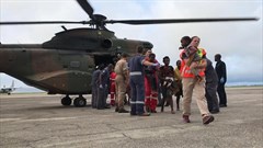 South African teams on the ground in Mozambique, aided by the South African Air Force. Image credit: IPSS Medical Rescue/Paul Herbst.