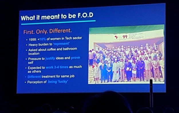 One of Ampah's slides from her Women in Tech Africa presentation.