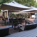 The newly revamped terrace at Mint Restaurant.