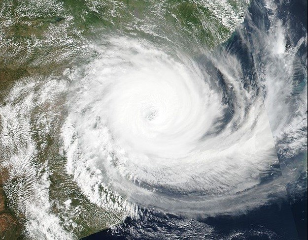 Tropical cyclone Idai nearing Mozambique. Image by NASA - Suomi NPP Satellite,