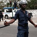 Police officers are seen in Ghana's capital, Accra, on March 28, 2018. Several officers were recently suspended in Accra after allegedly assaulting reporters from the local Ghanaian Times. Credit: CPJ/Francis Kokoroko/Reuters.