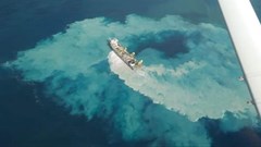 Dutch vessel, Willem van Oranje, harvests sand off Kenya’s coast. CORDIO