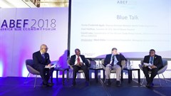 Mark Eddo, Yonov Agah, Paul Holthus and David Luke at ABEF2018.