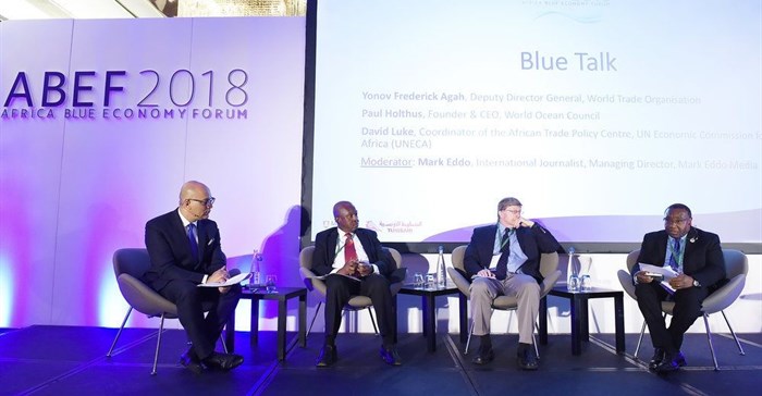 Mark Eddo, Yonov Agah, Paul Holthus and David Luke at ABEF2018.