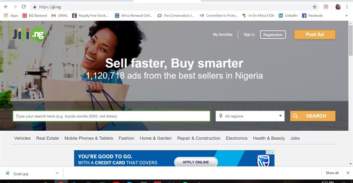 Jiji Classfieds.