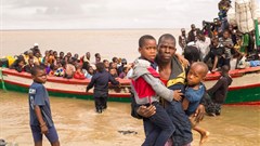Mozambique rescue mission after devastating Cyclone Idai, March 2019.