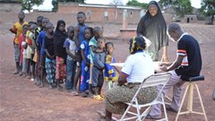 Malaria detection campaign in the Bobo-Dioulasso (Burkina-Faso) in collaboration with the Institut de Recherche en Sciences de la Santé. Elena
