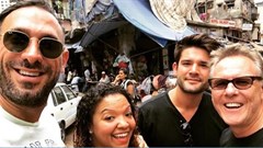 Deeb in Mumbai with Kevin Swanepoel, CEO of the One Club for Creativity, during the One Club for Creativity's India Bootcamp 2018.