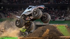 Monster Jam delivers with flips, jumps, doughnuts, dust and methanol
