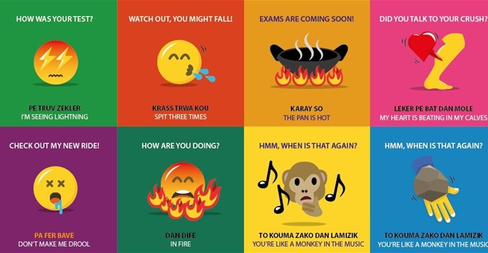 Mauritian humour used in iconography to celebrate independence day