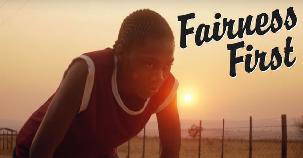 A screen grab from Nike's ad, featuring Caster Semenya.