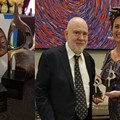 Pictured are Paul Holmes of The Holmes Report and Regine le Roux, managing director of South Africa’s Reputation Matters. Reputation Matters scooped up two SABRE Africa awards, one for superior achievement in measurement and evaluation and the other for the industry sector category.