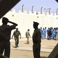 Prison guards are seen at Somaliland's Hargeisa prison on March 29, 2011. Television reporter Abdirahman Keyse Mohamed was recently arrested by police in Somaliland and is being held without charge in a prison in Las Anod. Credit: CPJ/AP/Katharine Houreld)