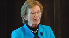 President Robinson talks climate justice in Addis Ababa