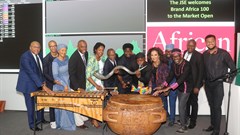 Brand Africa 100 launch at the Johannesburg Stock Exchange, South Africa.