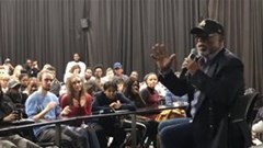 The legendary actor John Kani inspires students at AFDA Cape Town