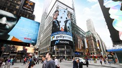 The APO-Getty strategic partnership was acknowledged with a photo of Lee Martin, Senior Vice President, Global Strategic Development at Getty Images, and Lionel Reina, CEO of APO Group, displayed on the NASDAQ Tower in New York's Time Square. The NASDAQ Tower is considered the most visible LED video display in Times Square and is one of the most valuable advertising spaces in the world.