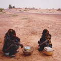 Two women sell roadside refreshments in rural Kano in 2011. Shobana Shankar, CC BY-SA
