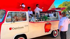 The Capsicum Combi with (L-R): Tahlita Williams, Bontle Gumbi, Chef Ukhonaye Mconi and Chantel Williams
Photo: Grant Bushby