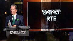 RTE Broadcaster of the Year, Tom McGuire, head of RTÉ Radio. Image supplied.