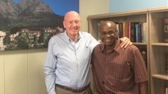 Neville Isdell and Kelly Chibale