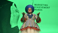 Poet, performer, singer, actress and presenter, Lebo Mashile was the MC for the evening. Image supplied.