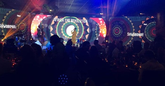 Image via , caption: Chilli ‘n Lime setting the mood, the best of the industry in one room, Issa vibe!" #APEXawards2019