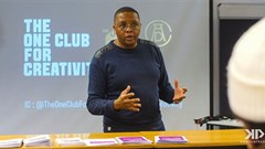 Xolisa Dyeshana at the One Club for Creativity boot camps in SA. All images provided. © Kontent Park.