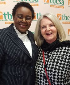 Minister Kubayi-Nqubane and Margi Biggs