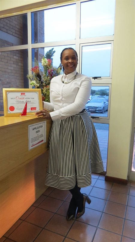 MOT Coach of the Year award recipient, Nobuntu Luthuli
