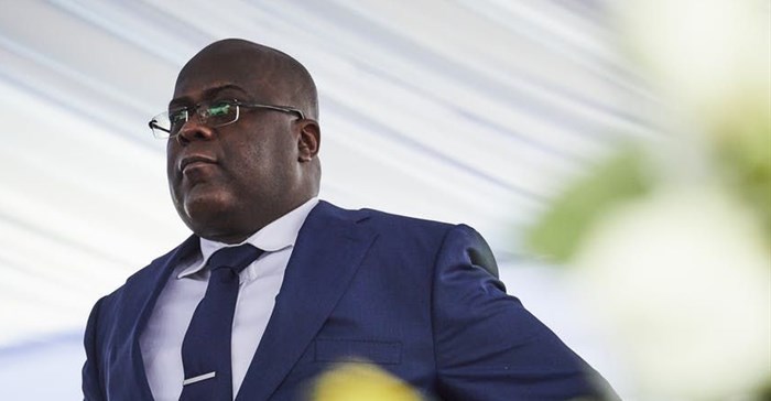 DRC President Felix Tshisekedi during the inauguration ceremony. Hugh Kinsella Cunningham/EPA-EFE