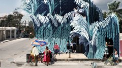 Architects use plastic bottles to design ocean wave façade system
