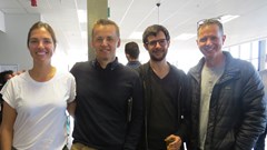 Melissa Van Zyl, partner and head of strategy at M&C Saatchi Connect with her team and IAB SA chairman, Chris Borain (AME) on the far right.