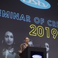 Anne Githuku-Shongwe, representative of UN Women South Africa’s Multi-Country Office, addressing the DStv Seminar of Creativity. Image via Al Nicoll © via Gallo Images.