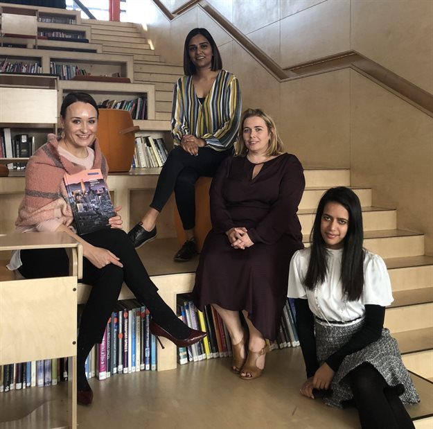 Turner & Townsend team members presenting the ICMS results nationally in South Africa are from left: Cari Drysdale, associate director business generation; Daksha Govind, associate director cost management; Wendy Cerutti, associate director cost management and ICMS specialist South Africa; and Tasmiyah Chothia, quantity surveyor.