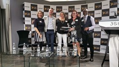 Standard Bank team collecting their accolade.