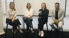 Left to right - IAB SA CEO, Paula Hulley; Stina van Rooyen, the head of brands at Kantar; Camilla Clerke, ECD at HelloFCB; and Luzuko Tena from the paid search team at 2U.
