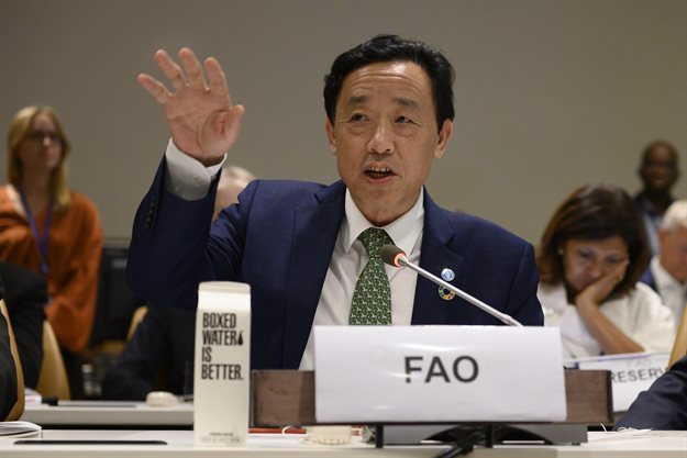 Qu Dongyu, director-general of the UN FAO,