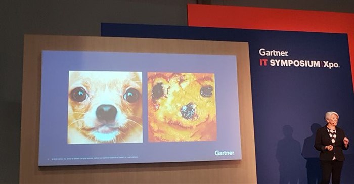 Woodward presenting at Gartner Symposium 2019.