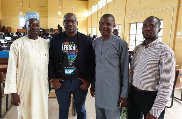 From L-R: Mr Gama, Deputy Director Federal Capital Territory Secondary Education Board, Ademola Olajide Ayayi, ACW Coordinator, Assistant Director Technology and Science Education, Federal Ministry of Education Nigeria.