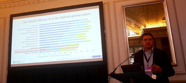 Schaefer presenting at the Adobe CX Forum.