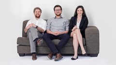 The CSO+P team, Werner Odendaal, Wynand Coetzer, and Beth Strauss. Image supplied.